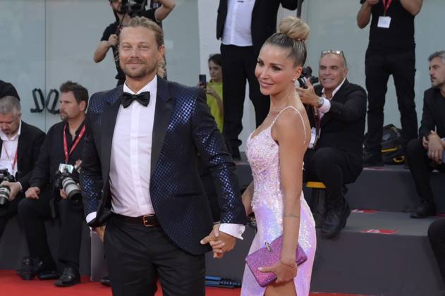 Davide Silvestri und Alessia Costantino bei der Verleihung des Kineo Award 2023 auf der Biennale di Venezia 2023 80. Internationale Filmfestspiele von Venedig im Palazzo del Cinema. Venedig, 02.09.2023
