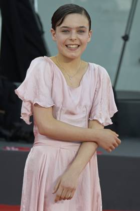 September 2, 2023, Venice Lido, Italy: Sara Ciocca attends the red carpet of Premio Kineo at 80 Venice Film Festival at Palazzo del Cinema. Venice Lido Italy - ZUMAs197 20230902_aaa_s197_277 Copyright: xMarioxCartellix