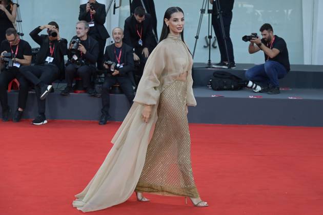 September 2, 2023, Venice Lido, Italy: Francesca Chillemi attends the red carpet of Premio Kineo at 80 Venice Film Festival at Palazzo del Cinema. Venice Lido Italy - ZUMAs197 20230902_aaa_s197_278 Copyright: xMarioxCartellix