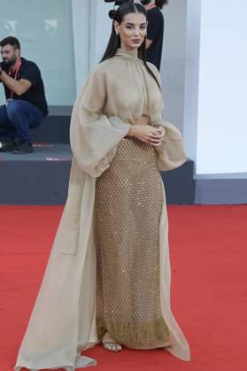 September 2, 2023, Venice Lido, Italy: Francesca Chillemi attends the red carpet of Premio Kineo at 80 Venice Film Festival at Palazzo del Cinema. Venice Lido Italy - ZUMAs197 20230902_aaa_s197_290 Copyright: xMarioxCartellix