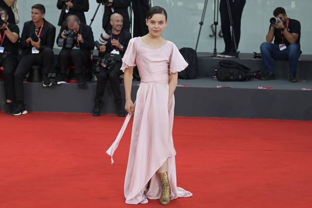 September 2, 2023, Venice Lido, Italy: Sara Ciocca attends the red carpet of Premio Kineo at 80 Venice Film Festival at Palazzo del Cinema. Venice Lido Italy - ZUMAs197 20230902_aaa_s197_306 Copyright: xMarioxCartellix