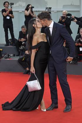 September 2, 2023, Venice Lido, Italy: Veronica Papa (l) and Fabio Fulco (r) attend the red carpet of Premio Kineo at 80 Venice Film Festival at Palazzo del Cinema. Venice Lido Italy - ZUMAs197 20230902_aaa_s197_312 Copyright: xMarioxCartellix