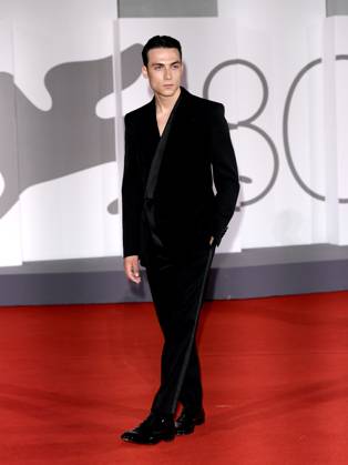 Venice, 80th Venice Film Festival 2023 - Evening 5 - red carpet Filming Italy. In the photo Matteo Paolillo  Copyright: xManuelexMangiarottix xipa-agencyx xPoolxPhotoxEventsx02x IPA_IPA40047522