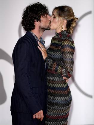 Venice, 80th Venice Film Festival 2023 - Evening 5 - red carpet Filming Italy. In the photo Francesco Montanari and Federica Sdorino  Copyright: xManuelexMangiarottix xipa-agencyx xPoolxPhotoxEventsx02x IPA_IPA40047546