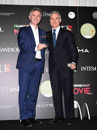 80th Venice Film Festival 2023, Filming Italy Best Movie Award 2023 Pictured: Valentino Picone, Letta Gianpaolo  Copyright: xManuelexMangiarottix xipa-agencyx xPoolxPhotoxEventsx02x IPA_IPA40048022