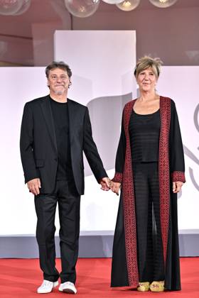 Venice Film Festival, Filming Italy Best Movie Award. Italy 03 Sep 2023 Giorgio Tirabassi, Francesca Antonini , during red carpet of the Filming Italy Best Movie Award. 80th Venice Film Festival, Italy on September 03, 2023., Credit:Maria Laura Antonelli Avalon Italy, Venice  Copyright: xMariaxLauraxAntonellix xAvalonx 0802831048