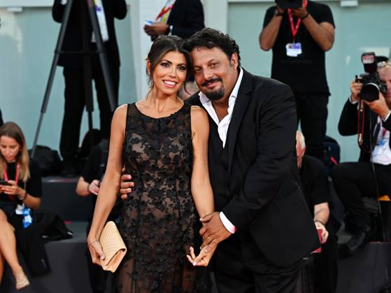 Venice, 80th Venice Film Festival 2023, Evening 6. Red Carpet Diva and Woman. In the photo Enrico Brignano and Flora Canto  Copyright: xManuelexMangiarottix xipa-agencyx xPoolxPhotoxEventsx02x IPA_IPA40065396