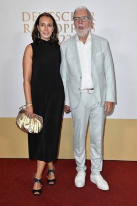 Wolfgang Trepper mit Ehefrau Kirstin Tiemann bei der Verleihung des Deutschen Radiopreises 2023 in der Neuen Flora. Hamburg, 07.09.2023