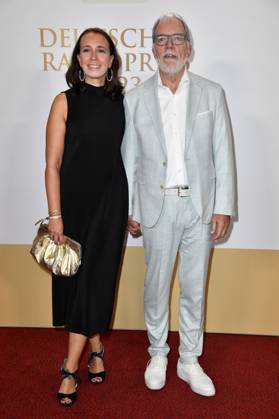 Wolfgang Trepper mit Ehefrau Kirstin Tiemann bei der Verleihung des Deutschen Radiopreises 2023 in der Neuen Flora. Hamburg, 07.09.2023