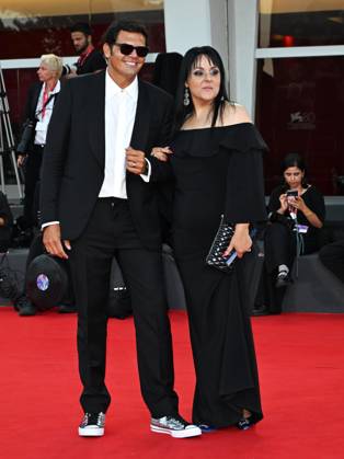 Filmfestspiele in Venedig, Nuovo Imaie Talent Award 2023 - roter Teppich Venice, 80th Venice Film Festival 2023 - Evening 10 - NuovoImaie Venice Award 2023 Red Carpet - In the photo Sergio Cerruti, Maila Sansaini  Copyright: xSimonexComix xipa-agency.netx xPoolxPhotoxEventsx02x IPA_IPA40156589