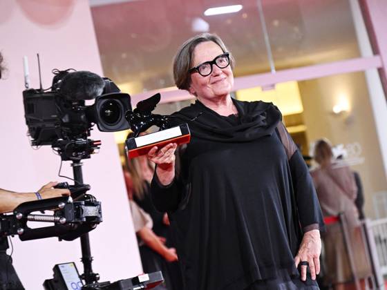 Venice, 80th Venice Film Festival 2023 - evening 11. Red Carpet Winners Venice, 80th Venice Film Festival 2023 - evening 11. Red Carpet Award winners In the photo: Marcin Wierzchoslawski and Agnieszka Holland Venice Italy  Copyright: xIPA ABACAx BRIPA20230909_995 IPA ABACAx BRIPA20230909_995