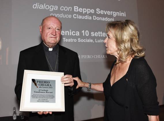 Milan, Italy Card. Gianfranco Ravasi Chiara Lifetime Achievement Award 2023 Milan, Italy Card.Gianfranco Ravasi Chiara Lifetime Achievement Award 2023 at the Tale Festival 2023 talks and answers Beppe Severgnini s questions about the church and social life today In the photo:Card.Gianfranco Ravasi Chiara Lifetime Achievement Award 2023 Milan Italy  Copyright: xIPA ABACAx BRIPA20230911_022 IPA ABACAx BRIPA20230911_022