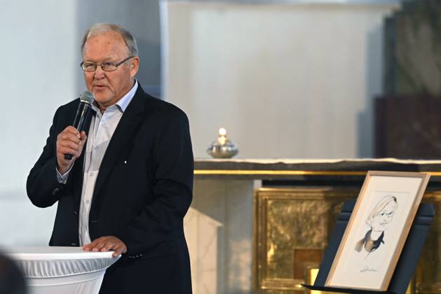 STOCKOHLM 20230911 Former prime minister and former chairman of the Social Democrats Göran Persson speaks at a memorial ceremony in Katarina Church 20 years after Anna Lindhs death In connection with the ceremony, the Anna Lindh Prize will be awarded to the Belarusian opposition leader and former presidential candidate Svetlana Tichanovskaya Stockholm Sweden x10080x  Copyright: xFredrikxSandberg TTx ANNA LIND-PRISET 2023 TTABB0000000000212971