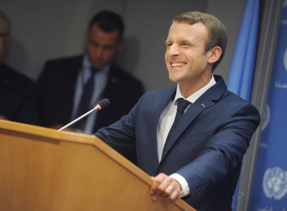 French President Emmanuel Macron speaking at the United Nations in New York French President Emmanuel Macron speaking at the United Nations in New York, Credit:Dennis Van Tine Avalon Copyright: xDennisxVanxTinex xAvalonx 0509335977
