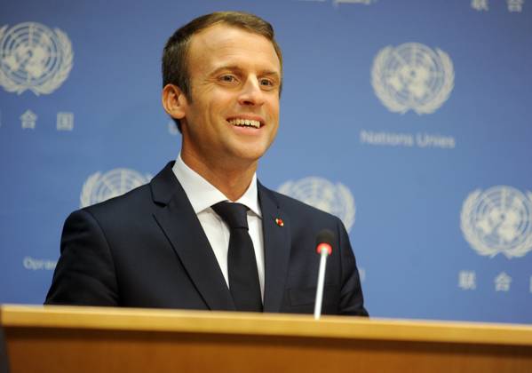 French President Emmanuel Macron speaking at the United Nations in New York French President Emmanuel Macron speaking at the United Nations in New York, Credit:Dennis Van Tine Avalon Copyright: xDennisxVanxTinex xAvalonx 0509336904