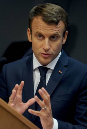 French President Emmanuel Macron speaking at the United Nations in New York French President Emmanuel Macron speaking at the United Nations in New York, Credit:Dennis Van Tine Avalon Copyright: xDennisxVanxTinex xAvalonx 0509336950