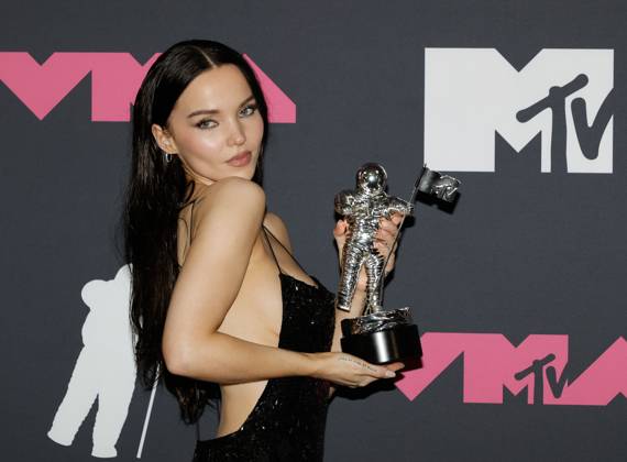 Dove Cameron arrives in the press room at the 2023 MTV Video Music Awards VMA s at the Prudential Center in Newark, NJ on Tuesday, September 12, 2023.  NYP202309128298 JASONxSZENES