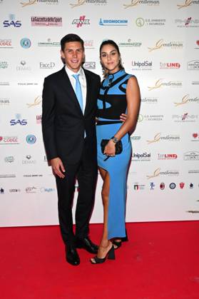 Milan, Gentleman Award 2023 - in the photo Matteo Pessina, Vian Rasool  Copyright: xSimonexComix xipa-agency.netx xComi Terenghix IPA_IPA40279589