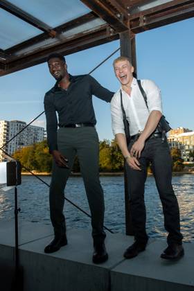 Award - Deutscher Schauspielpreis 2023 Julius Nitschkoff und Farba Dieng bei der Verleihung Deutscher Schauspielpreis 2023 im Spindler und Klatt am 15.09.2023 in Berlin. Copyright: xEventpressxKochanx
