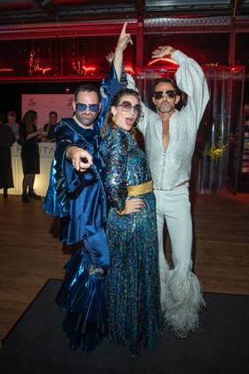 Award - Deutscher Schauspielpreis 2023 Christian Senger, Nadine Heidenreich und Hans-Werner Meyer bei der Verleihung Deutscher Schauspielpreis 2023 im Spindler und Klatt am 15.09.2023 in Berlin. Copyright: xEventpressxKochanx