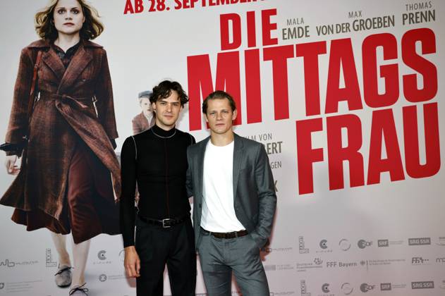 Bilder des Jahres 2023, Entertainment 09 September Entertainment Themen der Woche KW38 Entertainment Bilder des Tages Thomas Prenn und Max von der Groeben bei der Premiere des Kinofilms Die Mittagsfrau im Kino International. Berlin, 20.09.2023