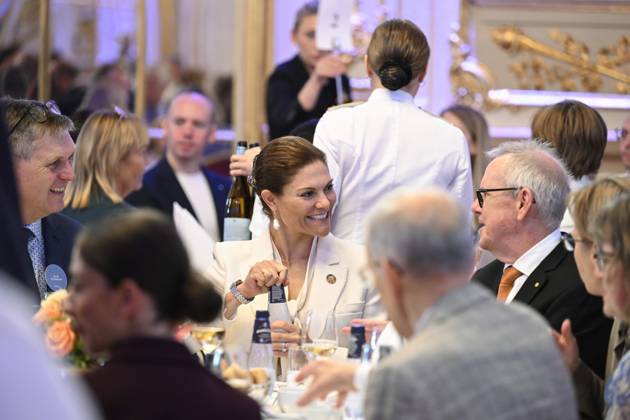 STOCKHOLM, SWEDEN 20230926 Crown Princess Victoria in connection with the award ceremony when the BjoÌˆrn Carlson Baltic Fellows Foundation organizes a seminar for a healthier sea in connection with the award ceremony for the BjoÌˆrn Carlson Baltic Sea Prize STOCKHOLM SWEDEN x10070x  Copyright: xJessicaxGow TTx FRISKARE HAV iKmUy8ohYP4