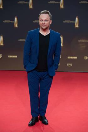 Ralf SCHMITZ, Schauspieler, Roter Teppich, Red Carpet Show, Ankunft, arrival, Verleihung des Deutschen Fernsehpreises, Der Deutsche Fernsehpreis 2023, Deutscher Fernsehpreis 2023 in den MMC Studios Koeln, am 28.09.2023.