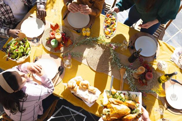 Happy diverse male and female friends serving thanksgiving celebration meal in sunny garden Happy diverse male and female friends serving thanksgiving celebration meal in sunny garden. Celebration, friendship, patriotism, american culture and tradition, unaltered., model released, , property released, Cape Town, South Africa, 07.09.2023, 4193327.jpg, people,happy,diverse,male and female,friend,serving,thanksgiving,celebration,meal,sunny,garden,friendship,patriotism,american culture,tradition,unaltered,holiday,patriotic,dinner,fun,nation,young,lunch,happiness,together,beautiful,spring,summer,party,food,traditional,season,christmas,cheerful,decoration,flag,male,female,american,culture Mid Adult,Man,Male,Black,Woman,Female,Multiracial,White,M