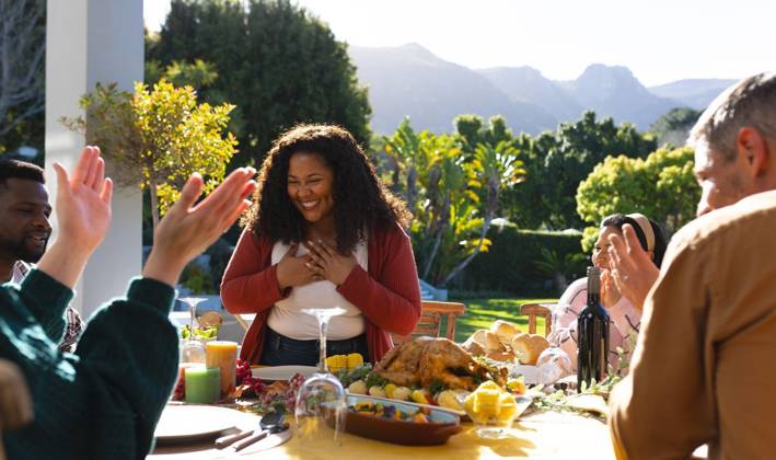 Happy diverse male and female friends serving thanksgiving celebration meal in sunny garden Happy diverse male and female friends serving thanksgiving celebration meal in sunny garden. Celebration, friendship, patriotism, american culture and tradition, unaltered., model released, , property released, Cape Town, South Africa, 07.09.2023, 4193336.jpg, people,happy,diverse,male and female,friend,serving,thanksgiving,celebration,meal,sunny,garden,friendship,patriotism,american culture,tradition,unaltered,holiday,patriotic,dinner,fun,nation,young,lunch,happiness,together,beautiful,spring,summer,party,food,traditional,season,christmas,cheerful,decoration,flag,male,female,american,culture Mid Adult,Woman,Female,African American,Mature Adult,Man,