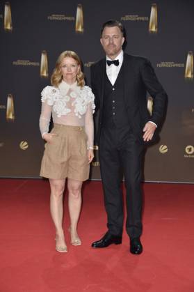 Karoline Schuch und Friedrich Muecke bei der Verleihung des Deutschen Fernsehpreises in Koeln 28.09. 2023