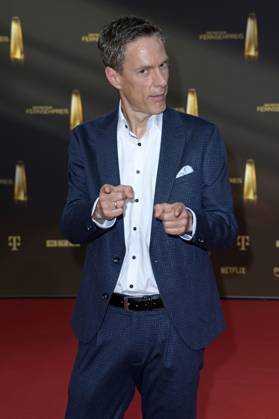 Sven Lorig bei der Verleihung des Deutschen Fernsehpreises 2023 in den MMC Studios. Köln, 28.09.2023