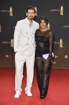 Christian Wackert und Frau Steffi Brungs bei der Verleihung vom Deutschen Fernsehpreis am 28.09.2023 in Koeln Deutscher Fernsehpreis Verleihung 2023 in Koeln