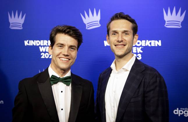 AMSTERDAM - Matyas Bittenbinder Barend Last on the red carpet prior to the Children s Book Ball. During the event, the Golden Pencil and the Golden Pencil were awarded, among other things. ANP RAMON VAN FLYMEN netherlands out - belgium out  Copyright: xx x479714370x originalFilename: 479714370.jpg