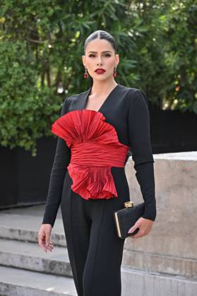 PFW Elie Saab Arrivals Dy Miryan attending the Elie Saab S S 2024 show during Paris Fashion Week on September 30, 2023 in Paris, France. Photo by Julien Reynaud APS-Medias ABACAPRESS.COM Paris France Copyright: xReynaudxJulien APS-Medias ABACAx 869874_046 ReynaudxJulien APS-Medias ABACAx 869874_046