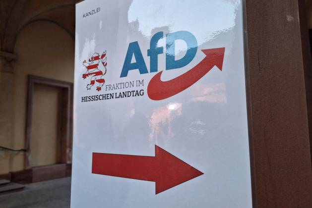 Wiesbaden, Hessen, Deutschland, 08.10.2023: Landtagswahl in Hessen: AfD-Wahlparty Copyright: xdtsxNachrichtenagenturx dts_23624