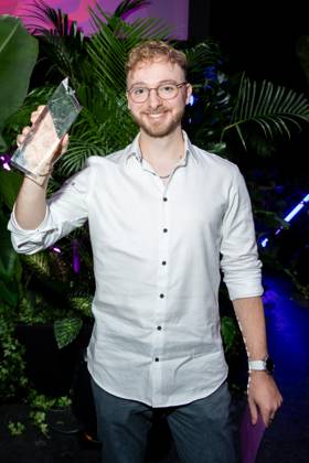 Award - First Steps 2023 Michael Dämmig beim First Steps Award im Stage Theater des Westens am 09.10.2023 in Berlin. Copyright: xEventpressxKochanx