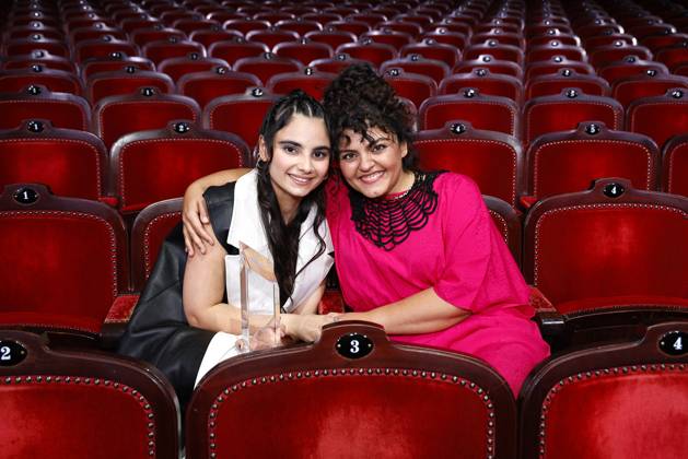 Bayan Layla und Sara Fazilat bei der Verleihung der First Steps Awards am 8.10.2023 in Berlin First Steps Awards 2023 in Berlin