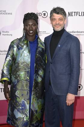 Joyce Sanha und Carlo Ljubek bei der 24. Verleihung der First Steps Awards im Theater des Westens. Berlin, 08.10.2023