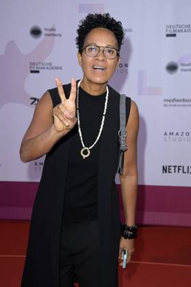 Mo Asumang bei der 24. Verleihung der First Steps Awards im Theater des Westens. Berlin, 08.10.2023
