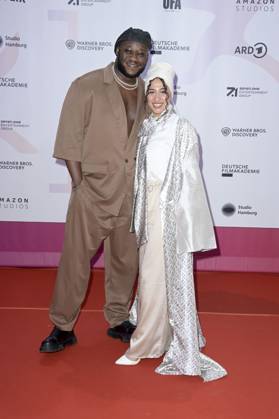 Prince Kuhlmann und Tua El-Fawwal bei der 24. Verleihung der First Steps Awards im Theater des Westens. Berlin, 08.10.2023