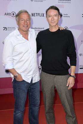 Nico Hofmann und Sascha Schwingel bei der 24. Verleihung der First Steps Awards im Theater des Westens. Berlin, 08.10.2023