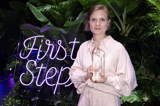 Clara Gerst bei der Aftershow-Party nach der 24. Verleihung der First Steps Awards im Theater des Westens. Berlin, 08.10.2023
