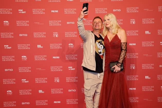 Peter Plate, Lieselotte Recznicek bei der Verleihung des Deutschen Musical theater PReises 2023 im Theater des Westens, Berlin.
