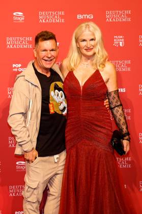 Peter Plate, Lieselotte Recznicek bei der Verleihung des Deutschen Musical theater PReises 2023 im Theater des Westens, Berlin.