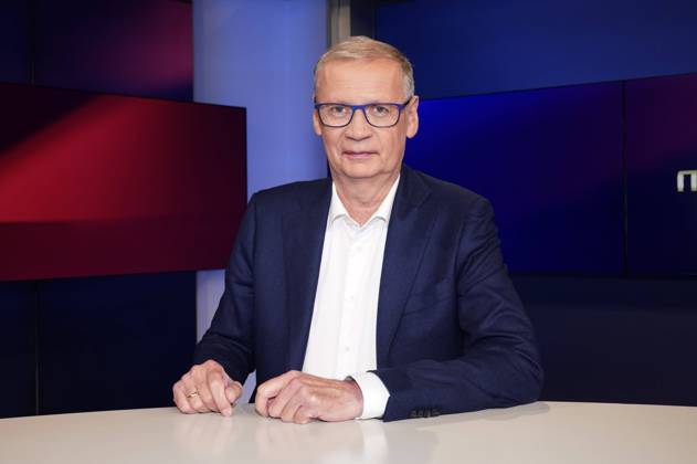 Günther Jauch in der ARD-Talkshow maischberger im Studio Berlin Adlershof. Berlin, 10.10.2023