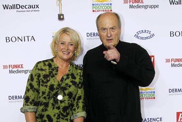 Dietrich Mattausch und seine Ehefrau Annette bei der Verleihung Goldene Bild der Frau am 11.10.2023 in Hamburg Goldene Bild der Frau Verleihung 2023 in Hamburg