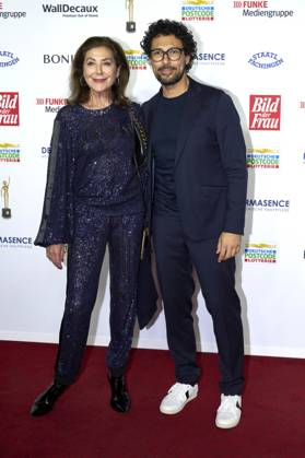 Alexandra von Rehlingen und Boris Entrup bei der 16. Verleihung der Goldenen Bild der Frau 2023 im Stage Theater Neue Flora. Hamburg, 11.10.2023