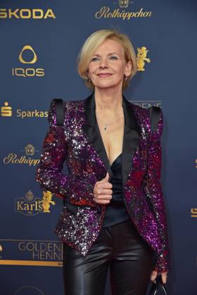 Andrea Kathrin Loewig bei der VERLEIHUNG DER GOLDENEN HENNE 2023 in der Media City in Leipzig am 13.10.2023 - Roter Teppich