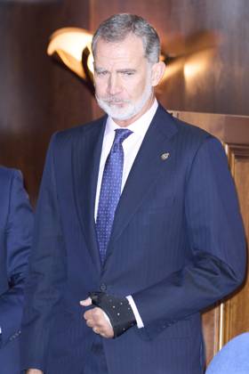 19-10-2023 Concert King Felipe arrive in Oviedo on the eve of the 2023 Princess of Asturias award ceremony. No Spain Â  Copyright: xPPEx