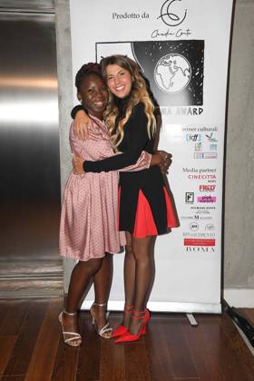 Filmfest in Rom, Maxxi Museum Women in Cinema Award Rome, Maxxi Museum Women in Cinema Award, In the photo: Claudia Conte with Joy